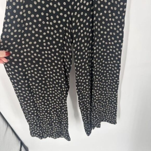 Reformation Ditzy Micro Floral Black Wide Leg Sleeveless Jumpsuit Size XS - Picture 12 of 16